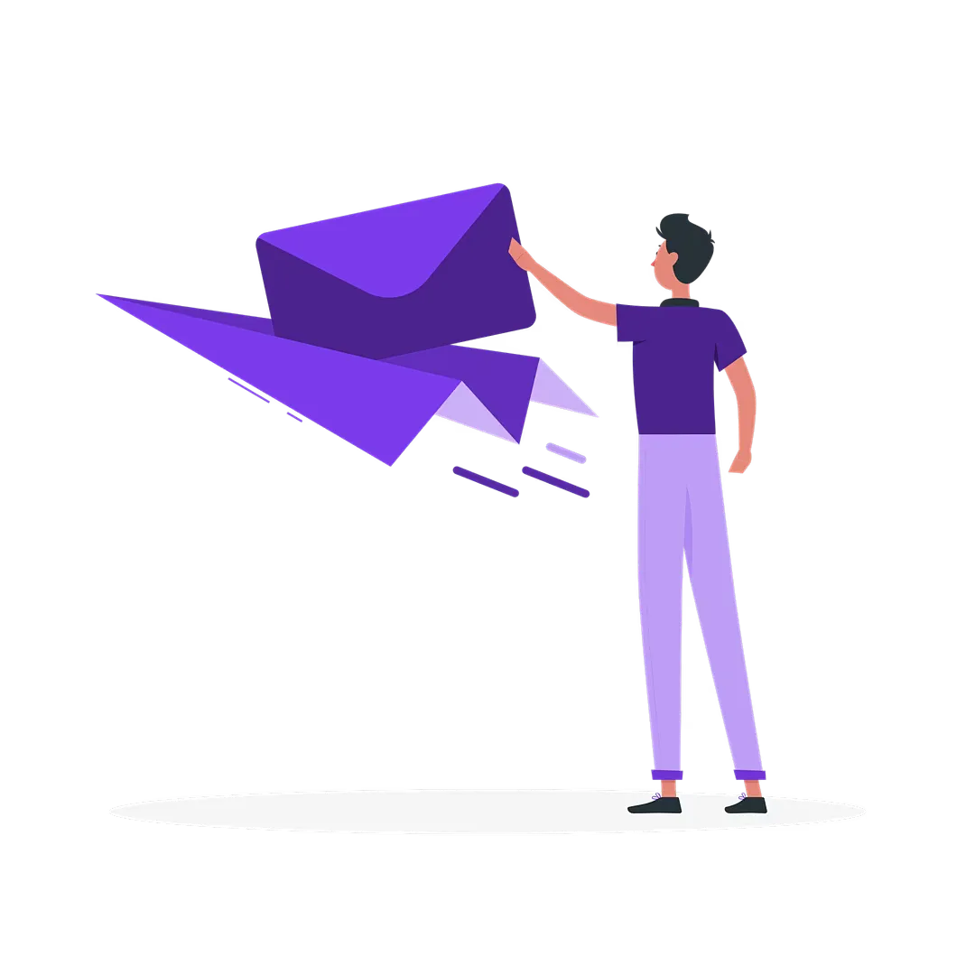 Interface moderna mostrando configuração de email profissional com painéis de gestão e elementos de 
  produtividade