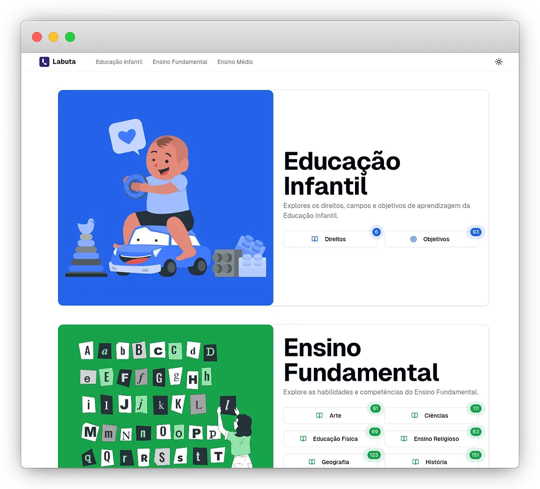 Interface moderna de um site institucional em diferentes dispositivos